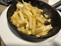 Abendessen im Restaurant O Rubo - Ovos Rotos