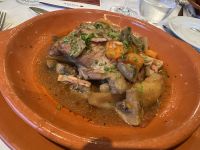 Abendessen an Bord - portugiesische Spezialität - Pucara Hähnchen