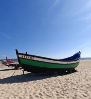 Typische Fischerboote in Nazare