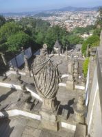 Treppe mit den 14 Leidensstationen Jesus 