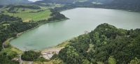 Insel Sao Miguel, Blick vom Pico do Ferro auf den Furnas See