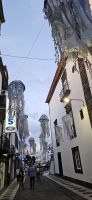 Insel SAao Miguel, Ponta Delgada, geschmückte Strassen