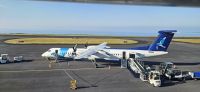 Ankunft mit SATA auf der Insel Faial