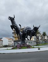 Insel Terceira, Angra , Stier Denkmal
