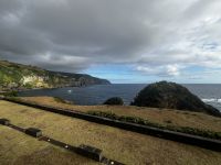 Ausblick vom Hotel auf Flores