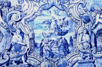 Lamego, Kacheln auf dem Weg hinauf zum Sanctuario