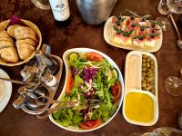 Unser üppiges Abendessen in der Enoteca Avessada in Pinao