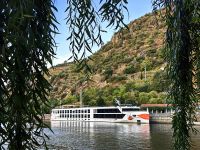 Unser Schiff in Pinhao