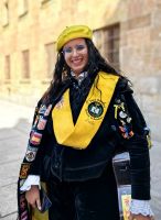 Studenten aus Barcelona feiern ihren Abschluß