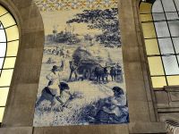 Geschichte Porto auf Kacheln im alten Bahnhof 