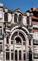 Jugendstilfassade in Porto
