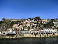 Bunte Häuser in Porto