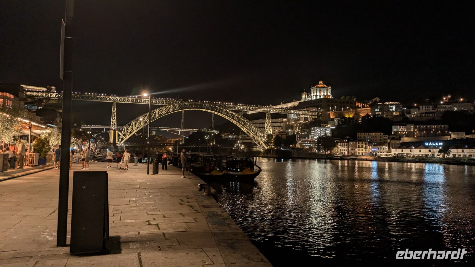 Brücke Ponte Dom Luís I bei Nacht - Porto