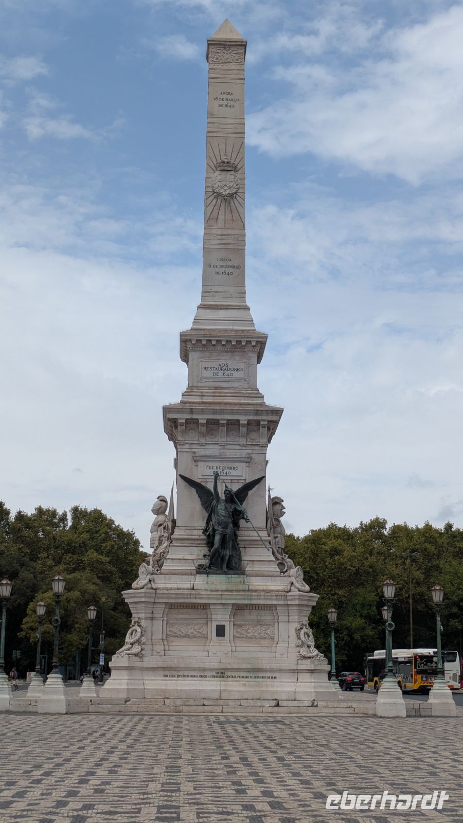 Restauradores - Säule in Lissabon