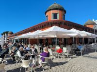 Olhao. Leben an der Markthalle