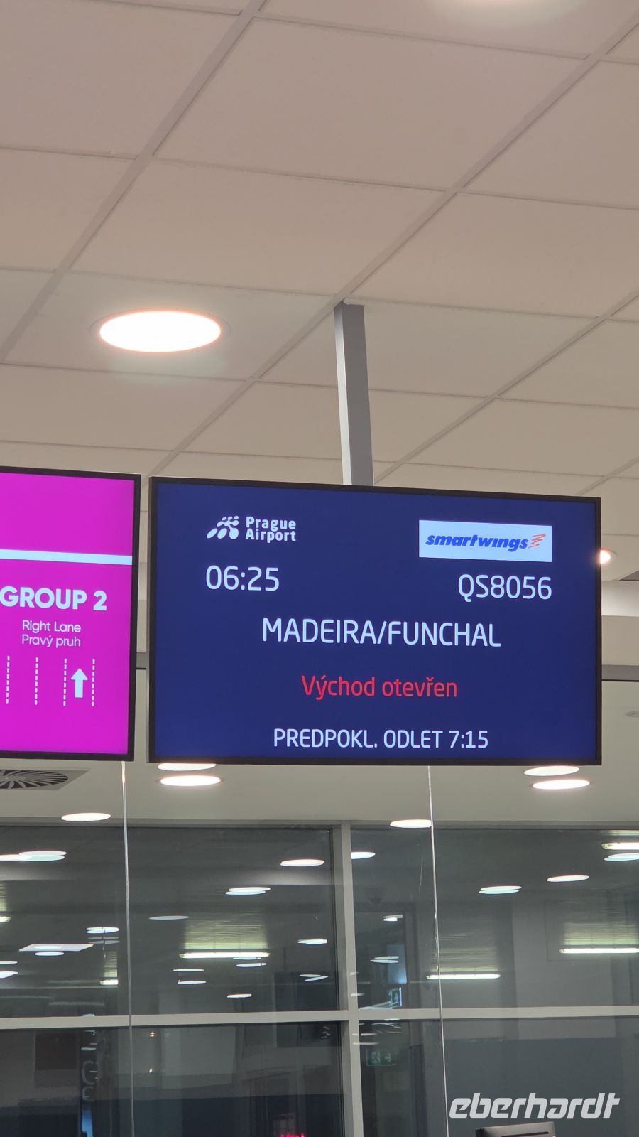 Madeira - Flughafengate in Prag 