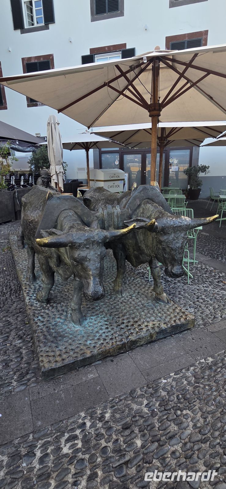 Madeira - Statue des Weintransports in Funchal