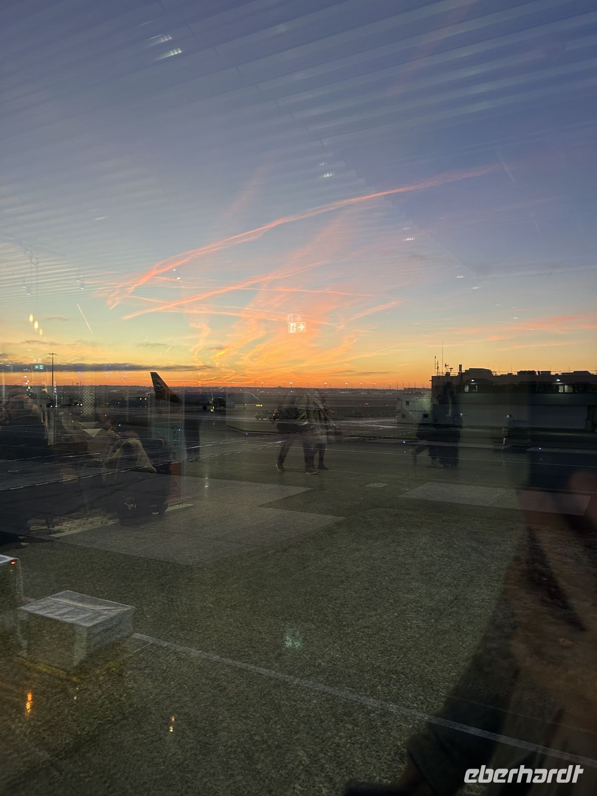Sonnenaufgang Frankfurt Flughafen