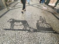 traditionelle Kopfsteinpflaster-Kunst (Calçada Portuguesa), Funchal