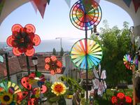 Bunter Balkon in Lissabon