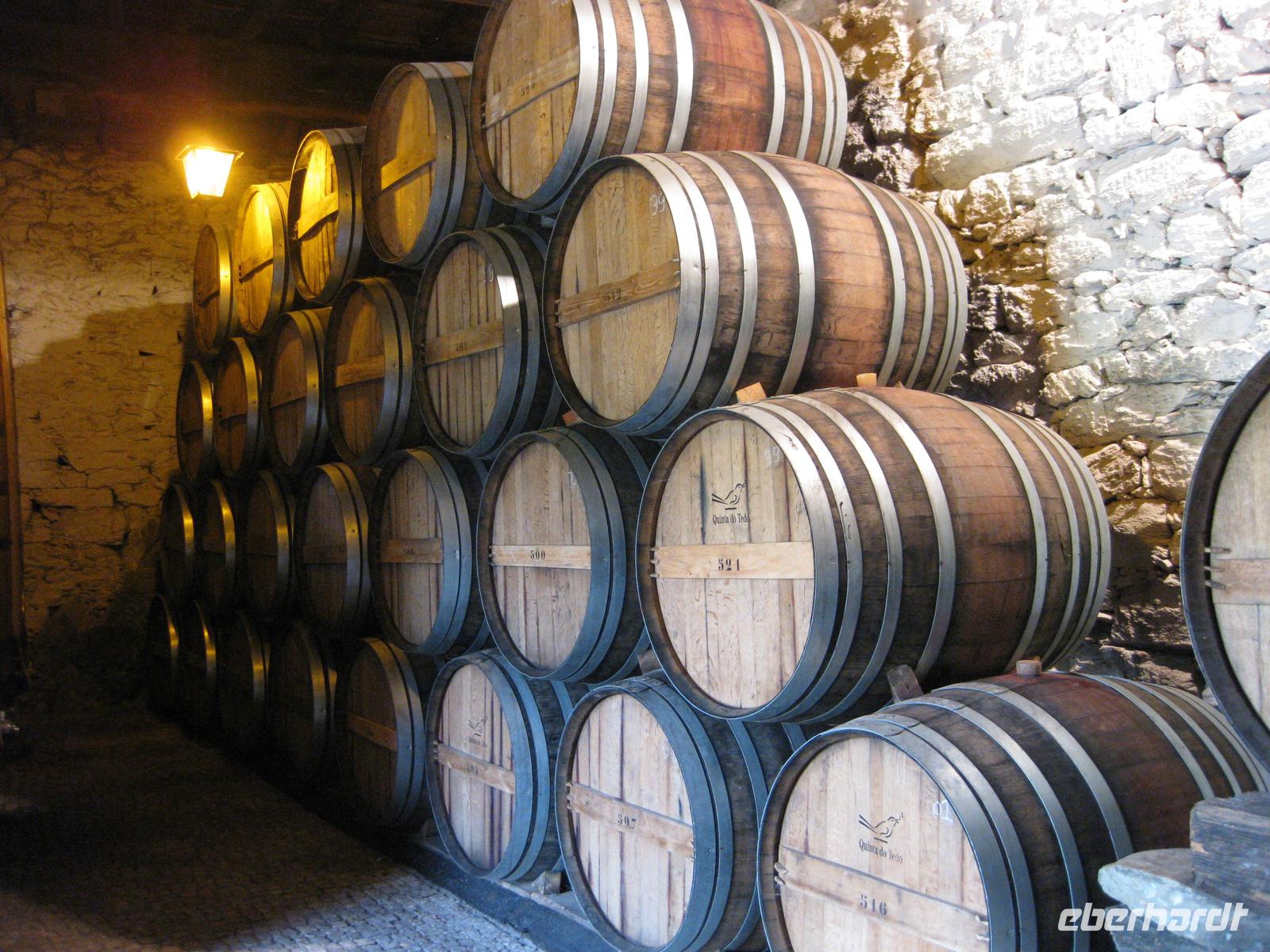 Weinlager der Quinta do Tedo