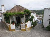 In der historischen Altstadt von Obidos