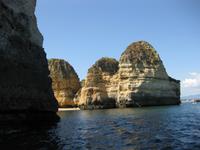 Die Felsen am Ponta da Piedade 