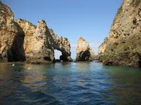 Felsen und Grotten am Ponta da Piedade 
