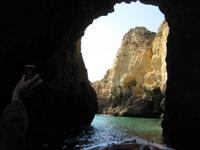 Bootsfahrt in die Grotten am Ponta da Piedade 