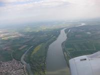 Gleich werden wir in Frankfurt landen