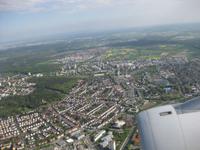 Gleich werden wir in Frankfurt landen