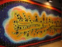 Kachelbild in der Metro-Station Oriente