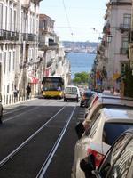 Straßenblick auf den Tejo