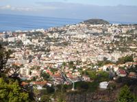 Blick auf Funchal vom Botanischen Garten