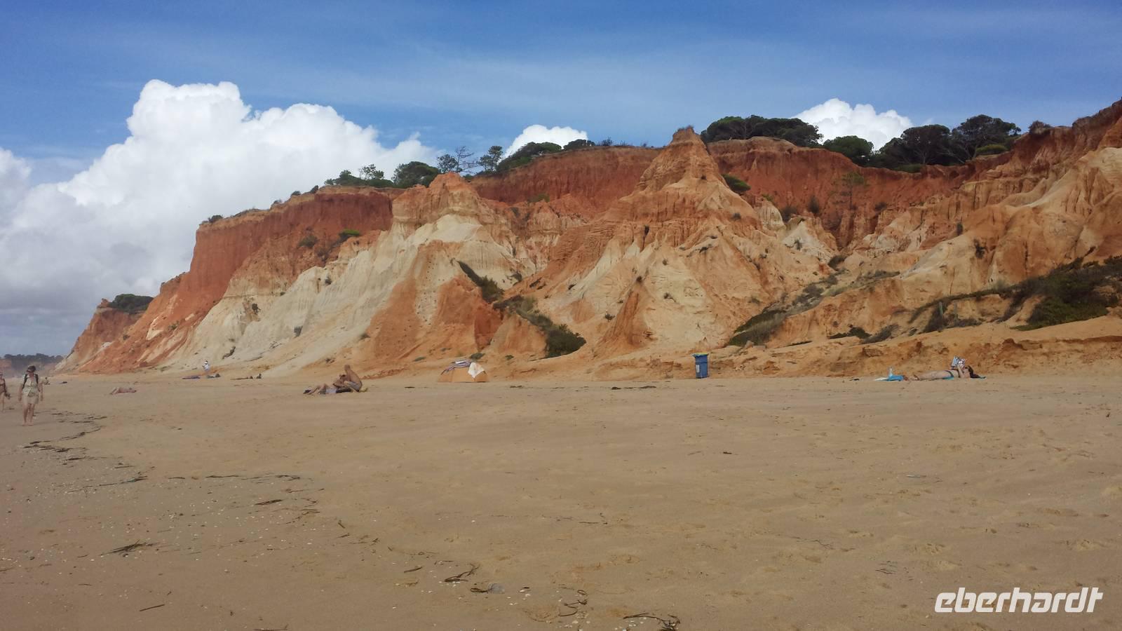 malerische Strandkulisse von Albufeira