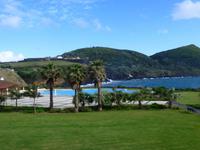Blick aus dem Hotel in Terceira