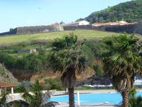 Blick aus dem Hotel in Terceira