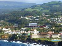 Blick auf das Hotel in Terceira