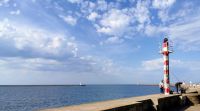 Atlantikküste, wo der Douro ins Meer mündet