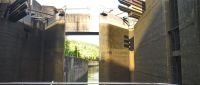 Auf dem Douro Schleuse