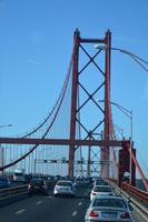 Ausfahrt aus Lissabon über die Ponte 25 de Abril 