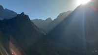 Bergpanorama Madeira mit Sonne, Silvesterreise