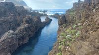 Blick auf Naturbecken in Madeira