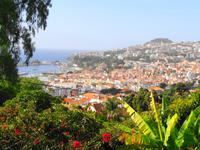 Blick von Pregetter’s Orchideengarten „Jardim Orquídea“, Funchal 