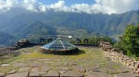 Der Ofen am Museum der Kalkroute mit Blick auf das Panorama, Madeira, Portugal