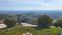 Flusskreuzfahrt Douro - Christus-Statue am Wallfahrtsort Serra tun Marofa