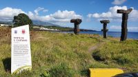 Forte de S. Caetano, Steinfiguren eines Japaners
