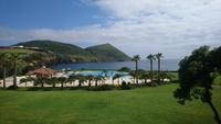 Gartenanlage des Hotels auf Terceira