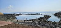Graciosa, Badebucht bei Ebbe