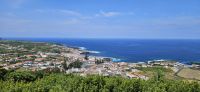 Graciosa, Blick auf den Hauptort Santa Cruz